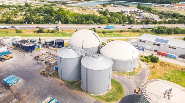 Die Biogasanlage Bruck liegt direkt an der A4 Ostautobahn. | Foto: Energiepark Bruck/Leitha 