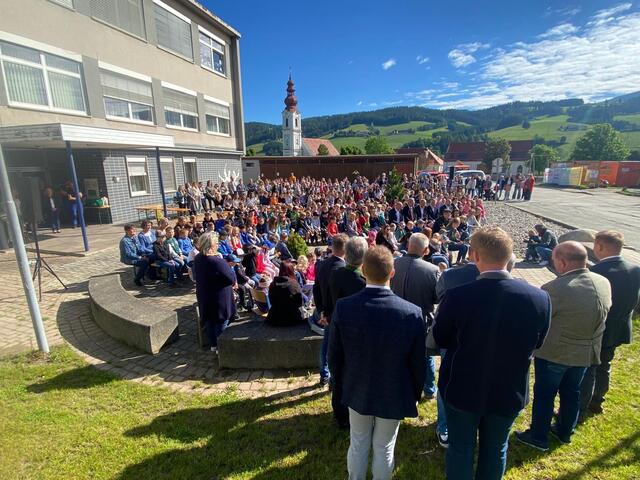 Großer Bahnhof beim Bildungscampus in Obdach. | Foto: KK
