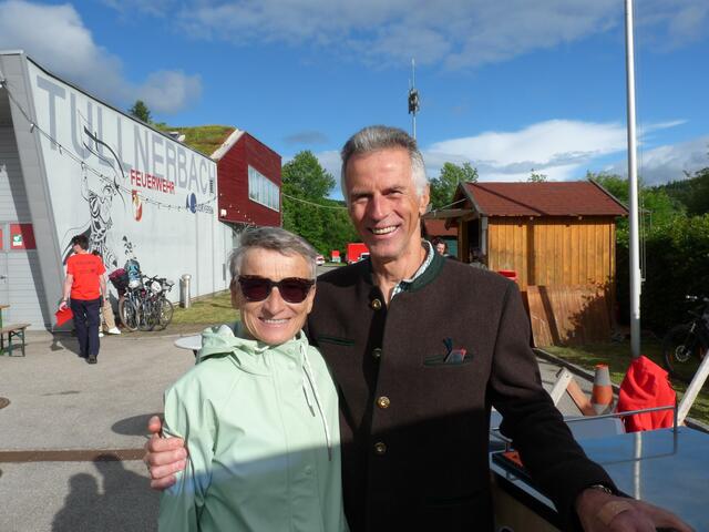 Margarete und Rudolf Leimberger in freudiger Stimmung.