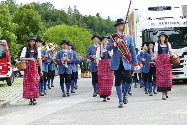 Eigens aus Riegersburg angereist: die Marktmusikkapelle Riegersburg