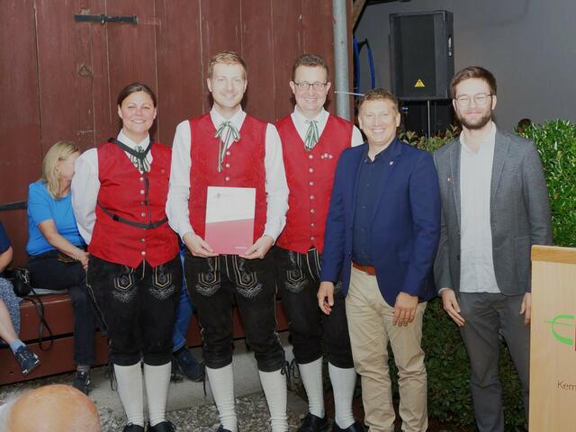 Thomas Mühringer erhielt im Zuge des Konzertes die Verdienstmedaille in Bronze des OÖBV