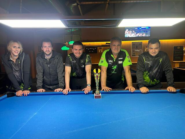 v.l.n.r.: Nadine E., Patrick B., Benjamin Sch., Johann Sch. und Christian E. | Foto: PBC Gerasdorf