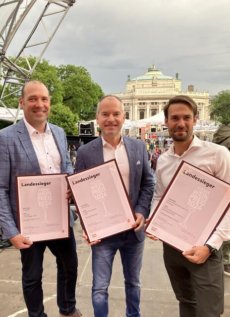 Ausgezeichnet: Josef Fischer, Josef Deutsch und Philipp Schmidt. | Foto: zVg.