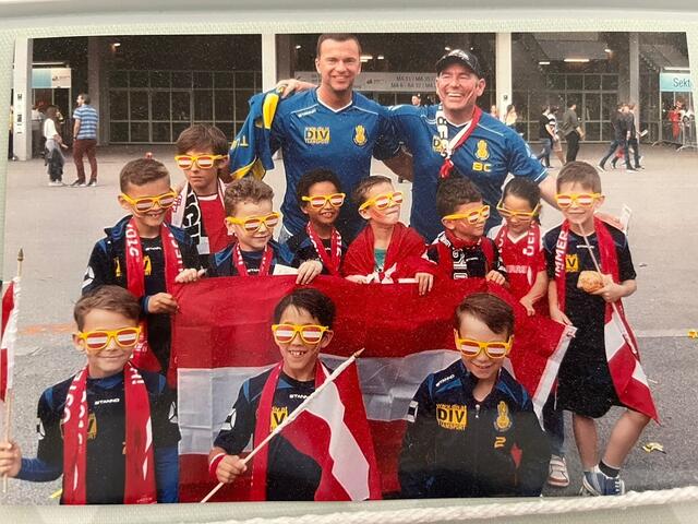 Rotweißrot-Fans aus Bad Vöslau: Die ASK-Kids beim Ausflug zu einem Österreich-Match | Foto: privat