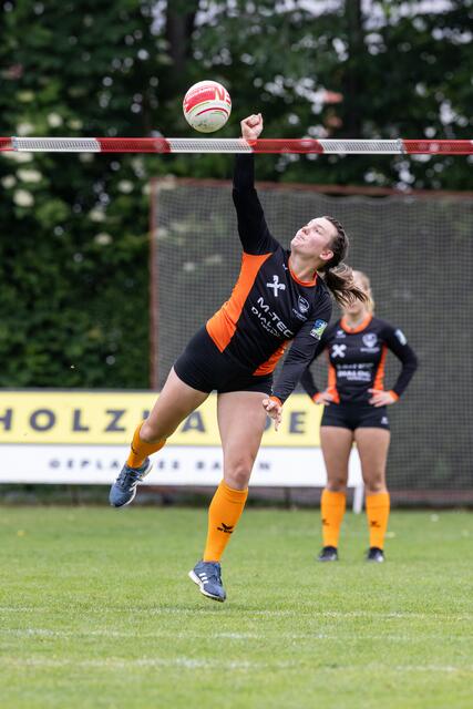 Katharina Gahleitner im Angriff.
 | Foto: Erwin Pils