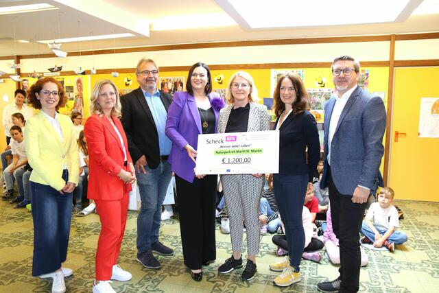 1.200 Euro gab es für die Naturpark VS Markt St. Martin. | Foto: LMS