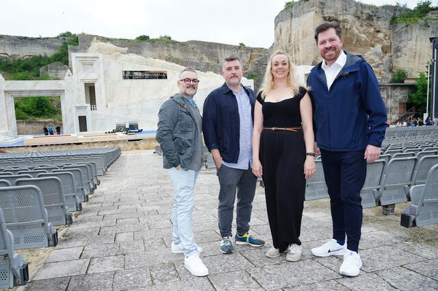 (v.l.) Giuseppe Palella, Thaddeus Strassberger, Leah Gordon und Daniel Serafin | Foto: Andreas Tischler