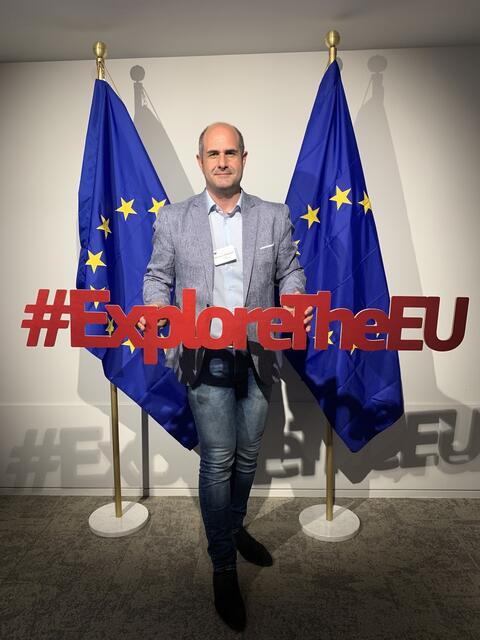EU-Gemeinderat Christian Pokorny aus Purkersdorf in Brüssel. | Foto: Pokorny