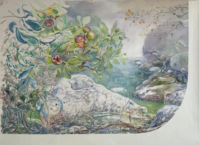 Ingrid Pröller
Elysion
Acryl u. Ol auf Leinwand, 2021 165 x 220 cm
€ 7.500.- | Foto: Ingrid Pröller/Bildrecht