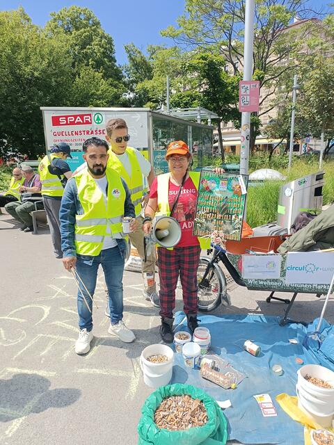 Lastenfahrrad grüner Markt