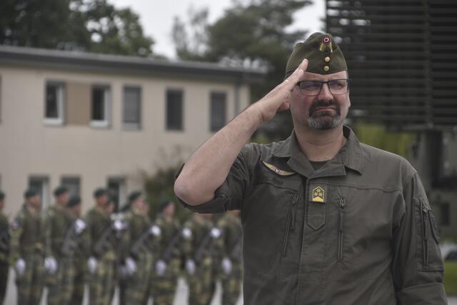 Festakt in der Schwarzenberg-Kaserne im Beisein der Verteidigungsministerin.  | Foto: Thomas Fuchs