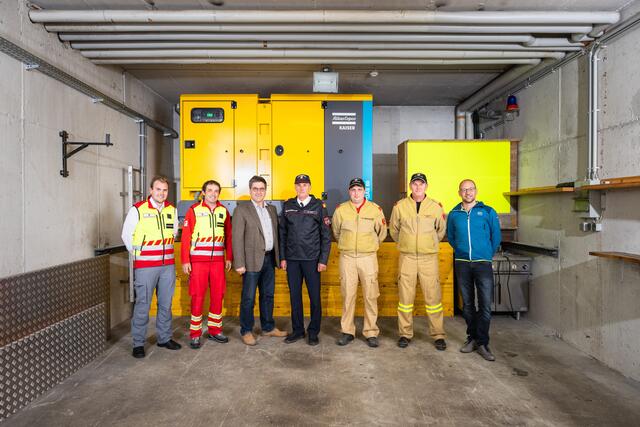 Die Feuerwehr und das Rote Kreuz in Wald sind durch das Notstromaggregat im Notfall mit Strom versorgt. | Foto: Gemeinde Wald im Pinzgau