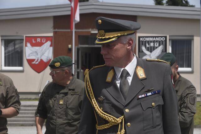Festakt in der Schwarzenberg-Kaserne im Beisein der Verteidigungsministerin.  | Foto: Thomas Fuchs