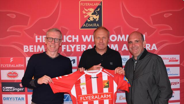 v.l.n.r. Peter Stöger, Thomas Silberberger, Ralf Muhr. | Foto: FC Flyeralarm Admira