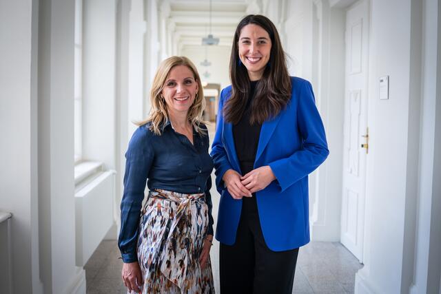 LA Katrin Brugger (Hopfgarten), EU-Spitzenkandidatin Sophia Kircher (beide VP). | Foto: Fettinger