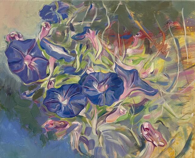 Ingrid Pröller
Blaue Winde
Öl auf Leinwand, 2023 40 x 50 cm
€ 900,- | Foto: Ingrid Pröller /Bildrecht