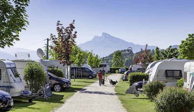 Der Campingplatz Camp MondSeeLand in Tiefgraben-Mondsee zählt zu den besten Campingplätzen in Europa.  | Foto: Valentin Weinhäupl