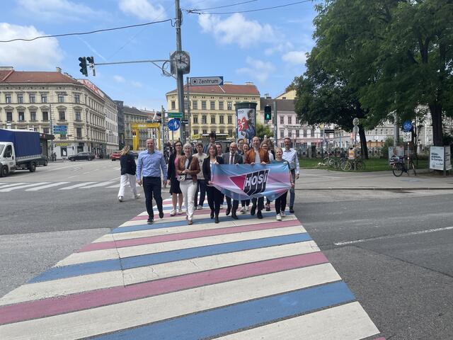 Während die Regenbogenflagge sich immer größer werdender Beliebtheit erfreut, ist die Transpride-Flagge noch weniger bekannt. | Foto: Tamara Winterthaler