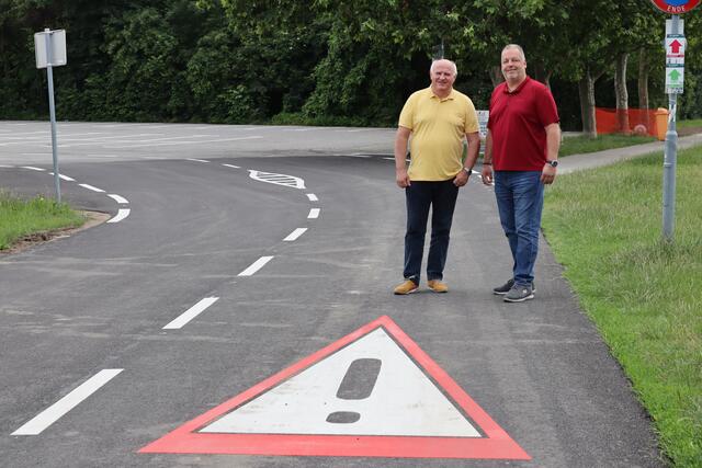 Bürgermeister Ernst Wendl und Sicherheitsgemeinderat Thomas Haidegger (vlnr). | Foto: Gemeinde Himberg.