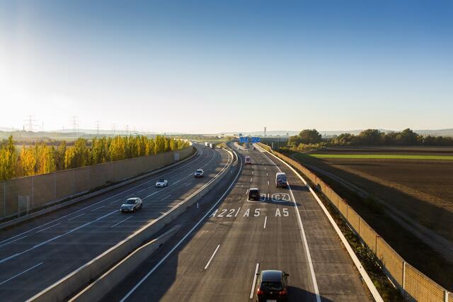 Im Bereich des Knoten Eibesbrunn kommt es zu temporären Behinderungen. | Foto: Stefan Csaky