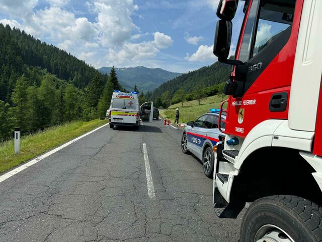 Verkehrsunfall Höhe Einöd | Foto: BSBÖ Bezirk Lungau Thomas Keidel