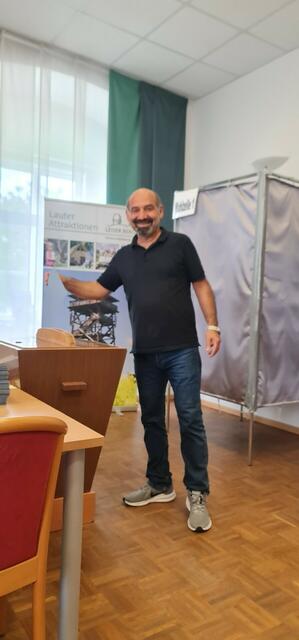Recep Bektaş, Gemeinderat aus Ernstbrunn, hat gewählt. | Foto: Bektaş