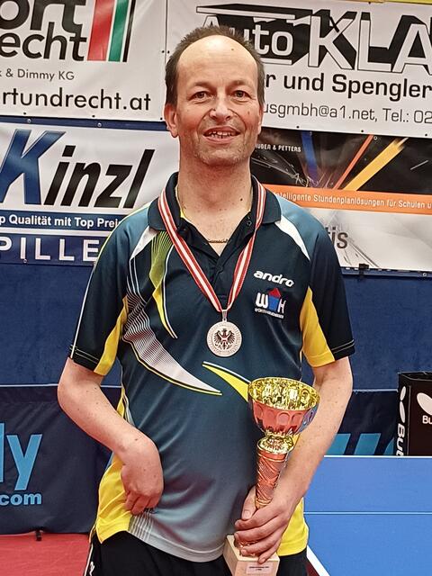 Andreas Thomasberger – erneut Vizestaatsmeister | Foto: TTC Intersport Frühstückl Tamsweg