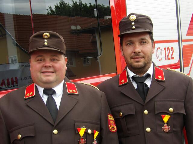 Kommandant Robert Wolf und Stellvertreter Gerald Bauer | Foto: Peter Sattler