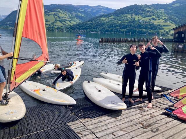 Auch die Wassersportler kamen in Zell am See voll auf ihre Kosten.