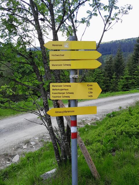 Noch ein kurzer Anstieg und wir sind auf der Schwaig
