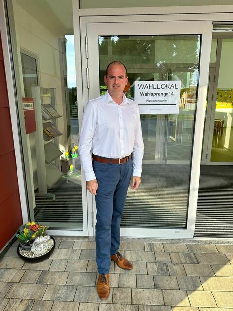 René Zonschits war in seiner Gemeinde Angern an der March schon wählen. | Foto: Zonschits