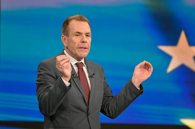 Harald Vilimsky, FPÖ-Spitzenkandidat für die EU-Wahl. | Foto:  Thomas Ramstorfer / First Look / picturedesk.com