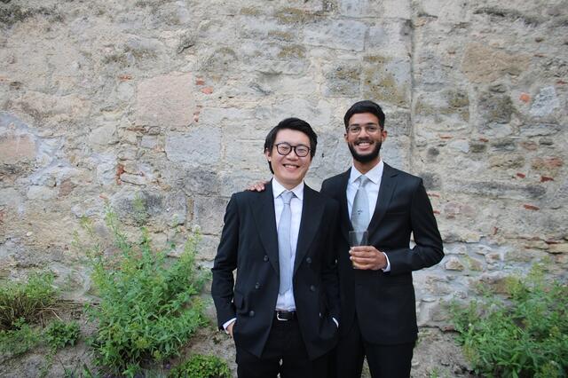 Die Musiker Xiang Li und Anirudh Gnanadhandayuthapani waren vom guten Klang im Saal begeistert