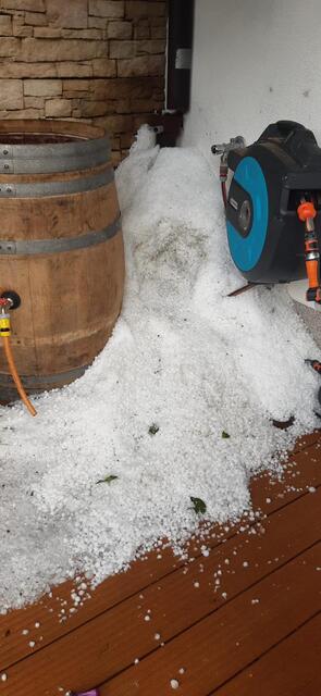 Hagel in Walchsee. | Foto: ZOOM.Tirol