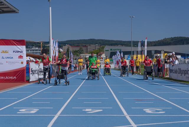 25m Rollstuhl- und Rollatorbewerb | Foto: Thomas Werchota/Special Olympics Burgenland