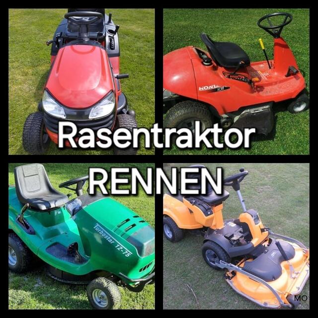 Rasentraktor-RENNEN, SPEED-SHOW