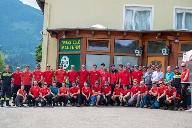 Die Bergrettungen Mautern, Leoben, Trofaiach und Vordernberg führten gemeinsam eine realitätsnahe Übung durch. | Foto: Bergrettung Steiermark