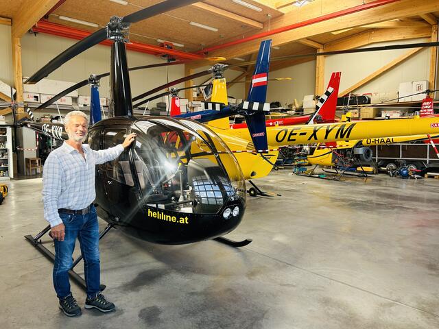 Wolfgang Pitterle, selbst Helikopterpilot, gründete Helitrade im Jahr 1991 | Foto: Haselsteiner