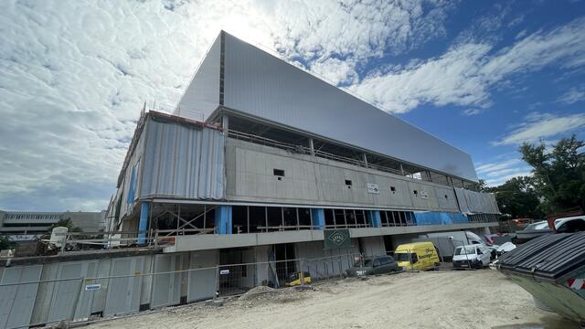 Die neue Sport Arena Wien nimmt immer mehr Gestalt an. Im Herbst 2025 soll sie in Vollbetrieb gehen. | Foto: Kathrin Klemm