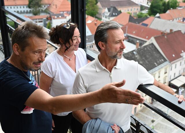 Hannes Herr (r.) zu Gast am Sternenturm Judenburg. | Foto: Mitteregger