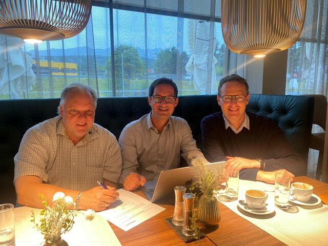 Martin Treffner, Ronny Rull, Michael Maier (von links). | Foto: ÖVP Club