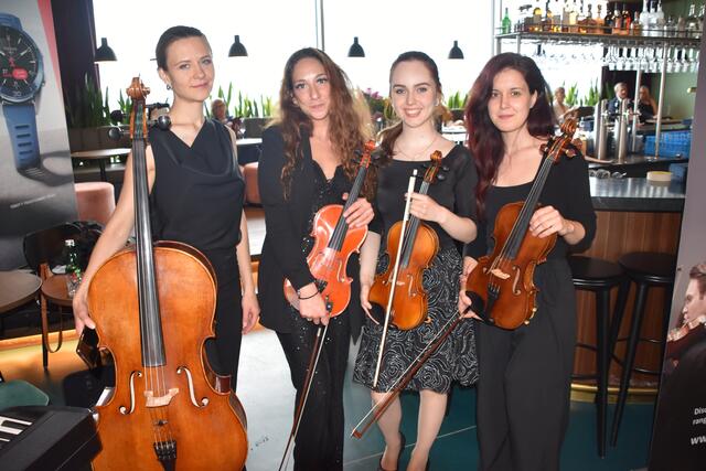 Ein Streichquartett der Joseph Haydn Privathochschule sorgte für die musikalische Umrahmung