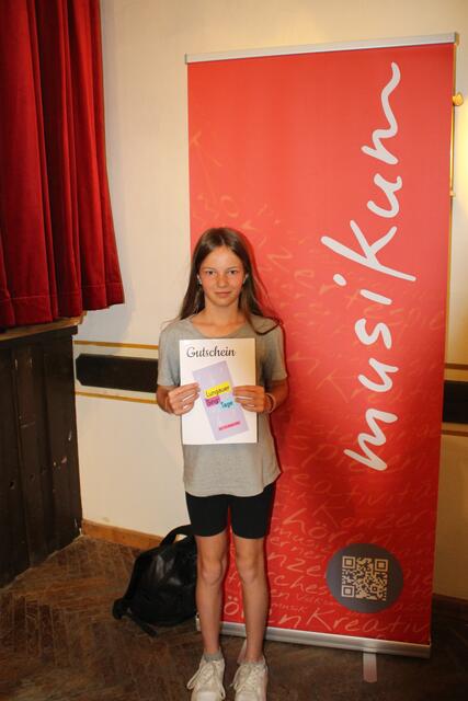 Melia Ortner gewinnt den Gutschein für die Lungauer Singtage