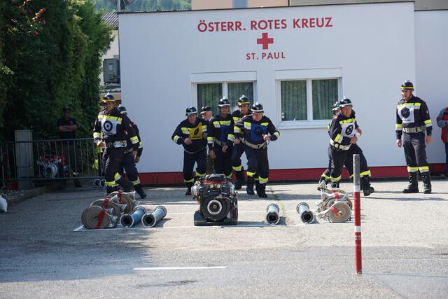 Die schnellsten und geschicktesten Feuerwehrleute des Lavanttals trafen in St. Paul aufeinander. | Foto: BFKdo Wolfsberg