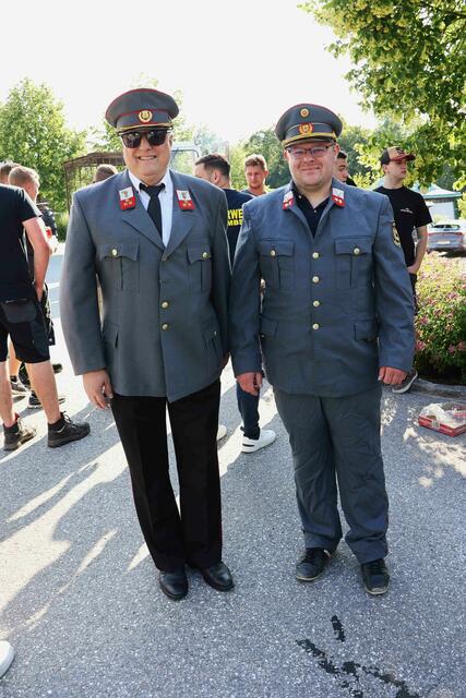 Die Polizisten vom alten Schlag, li. Johann Wimmer und re. Markus Haider.