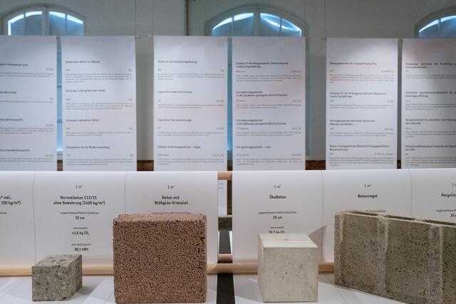 Ausstellung "material affairs – Baustoffe und ihre Ökobilanz" im Architekturhaus Salzburg | Foto: Mario Dullinger