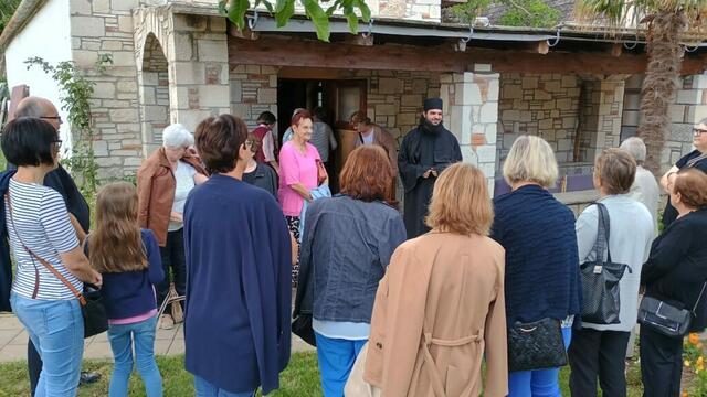 Pater Raphail begrüßt die Gäste zur 1. „Langen Nacht der Kirche“ im Kloster Maria Schutz in St. Andrä am Zicksee | Foto: Kloster Maria Schutz