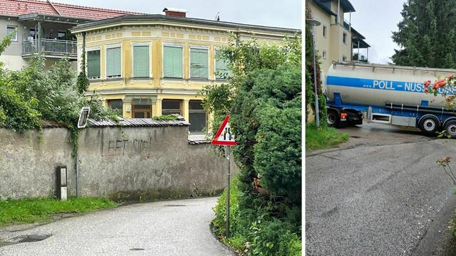 Auf die verengte Fahrbahn im Reckturmweg weist zwar ein Schild hin, dennoch kommt es immer wieder zu brenzligen Situationen. | Foto: Privat