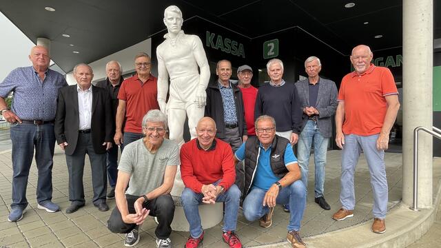 Wiedersehen nach über 50 Jahren, die österreichischen Fußball-Junioren Vizemeister des ATUS Weiz. | Foto: RegionalmedienSteiermark/Hofmüller