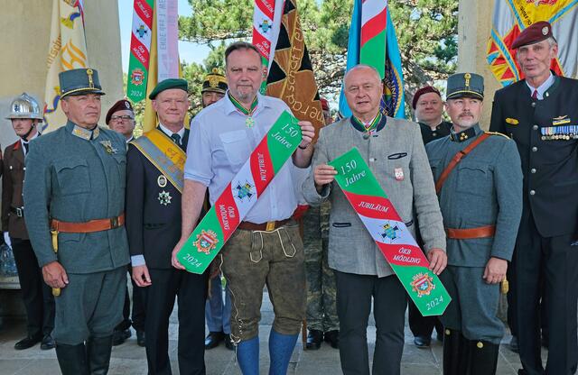 150 Jahre Kameradschaftsbund Mödling wurde mit einem großen Festakt am Husarentempel gebührend gefeiert. | Foto: Stadtgemeinde Mödling